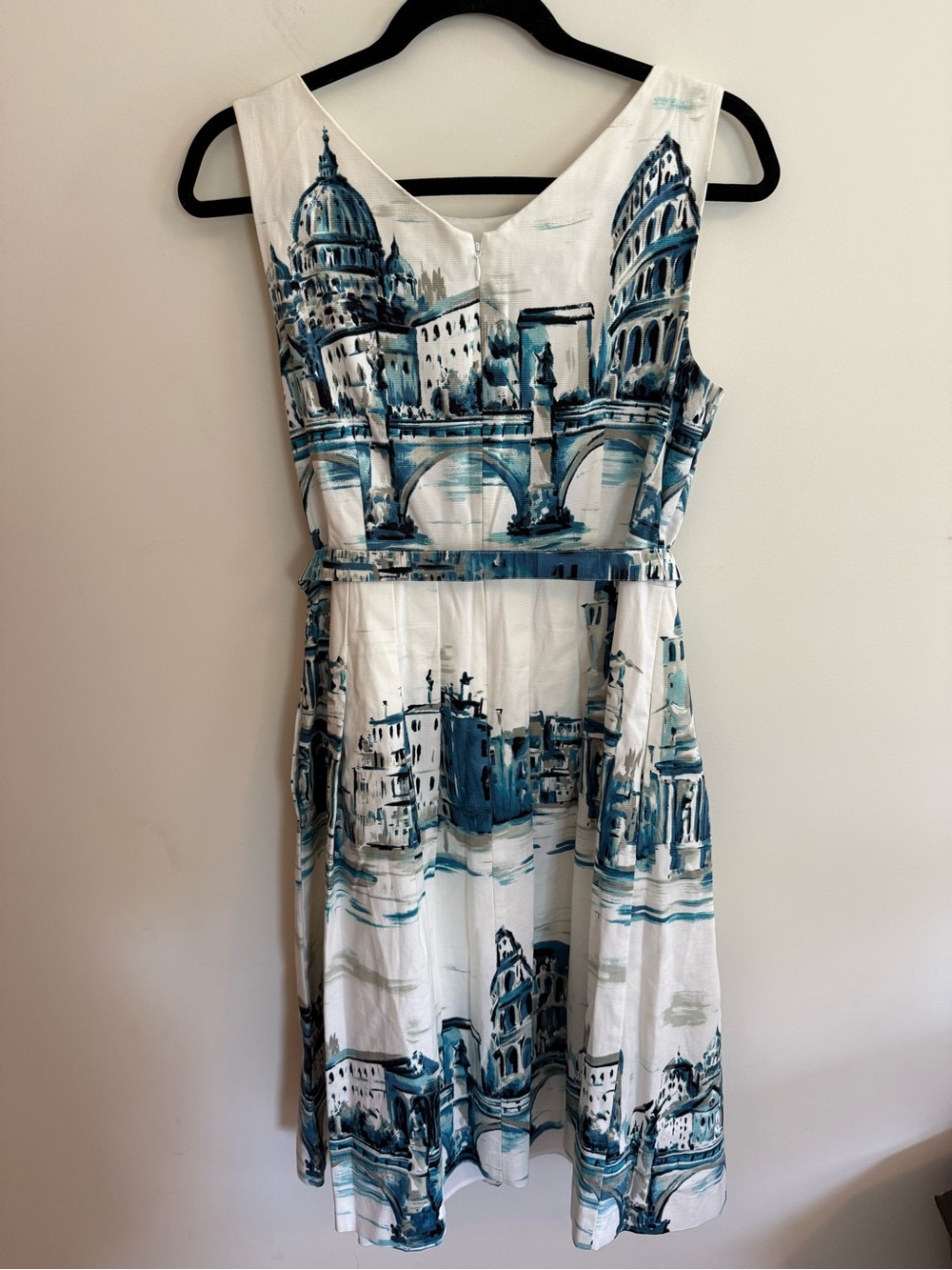 Talbots Italy Dress with Scenic Print - Picture 4 of 5